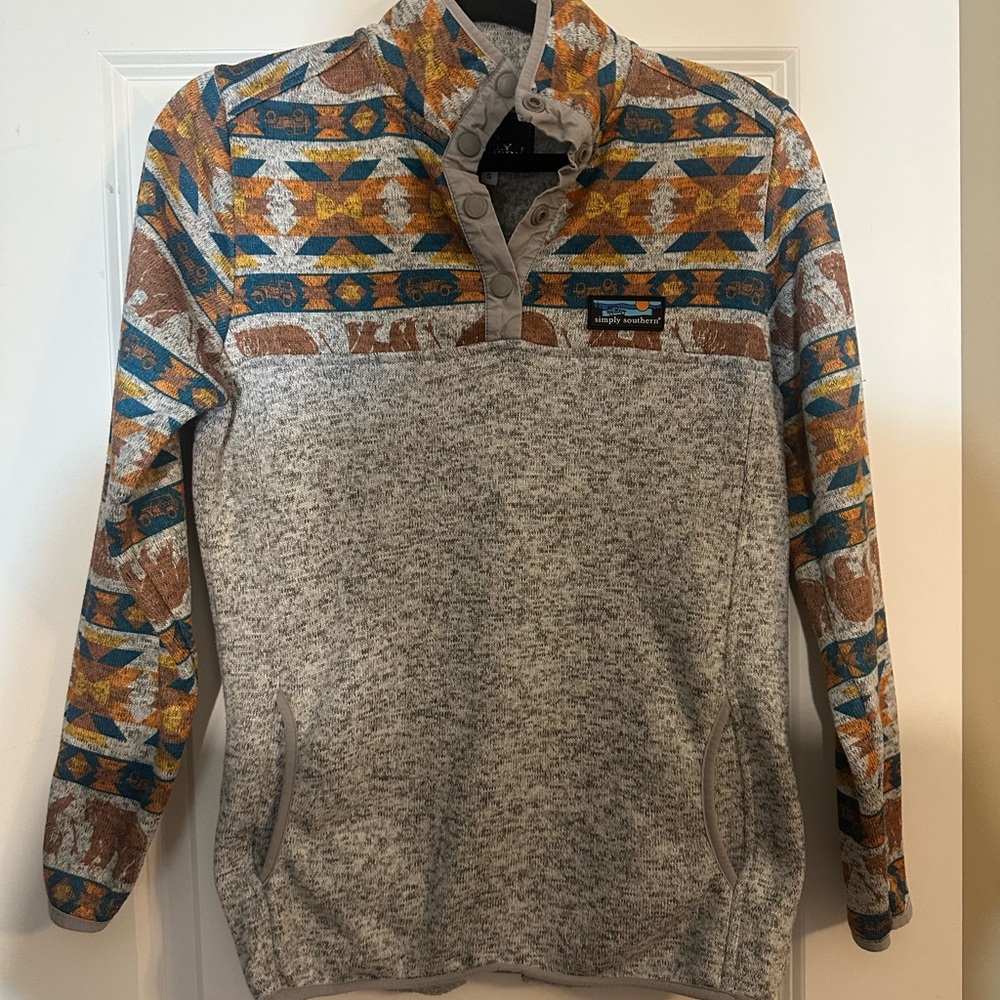 Simply Southern Quarter Zip Sweater